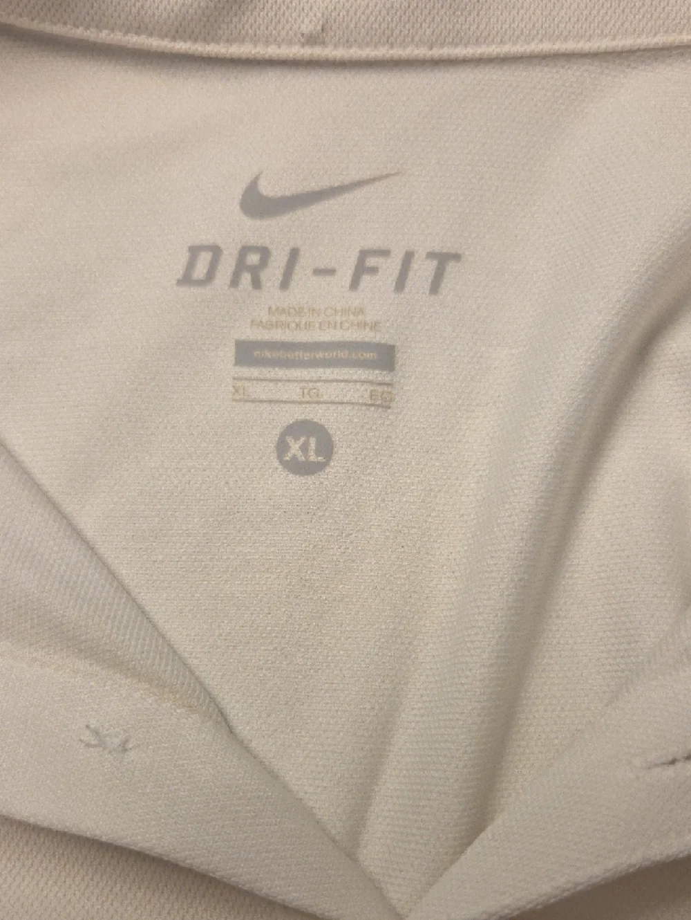 2015 Roger Federer Edition Nike White Polo with Black‎ Collar and Orange Swoosh